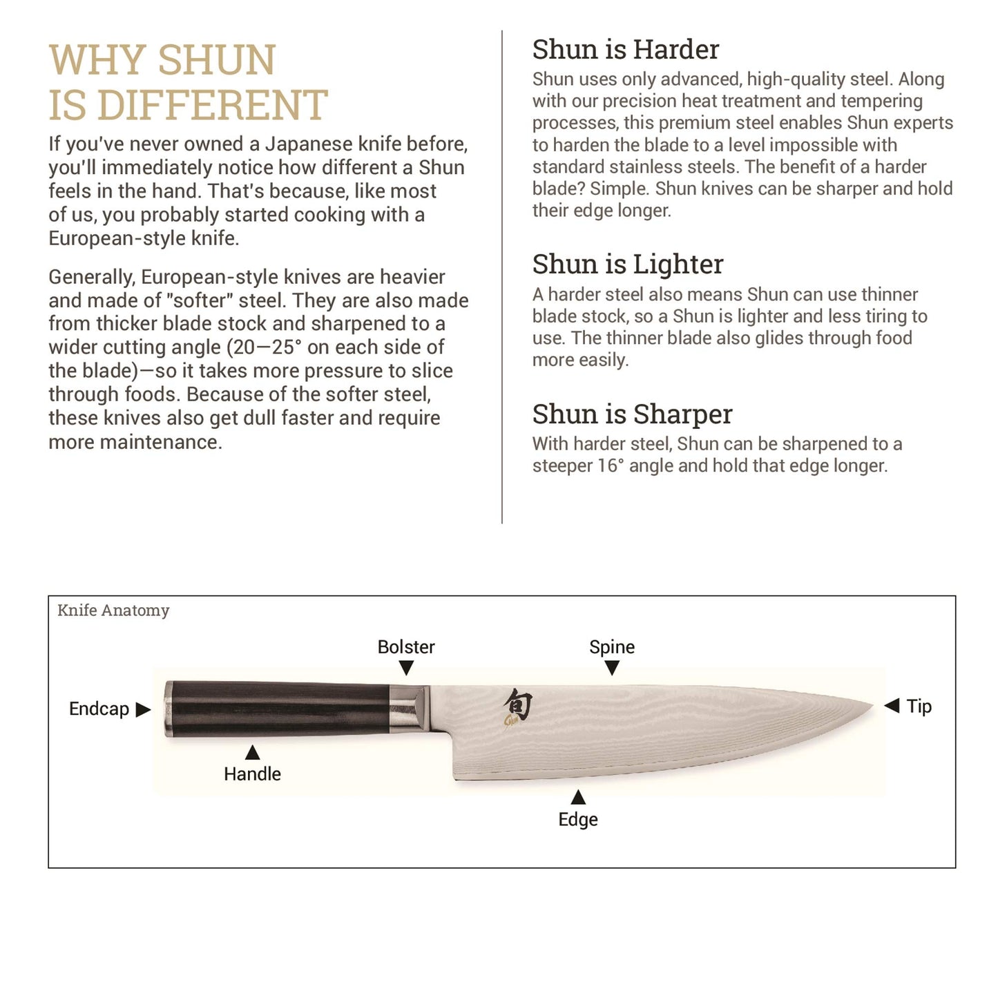 Shun DM0880 Knife Roll, 8 Slot