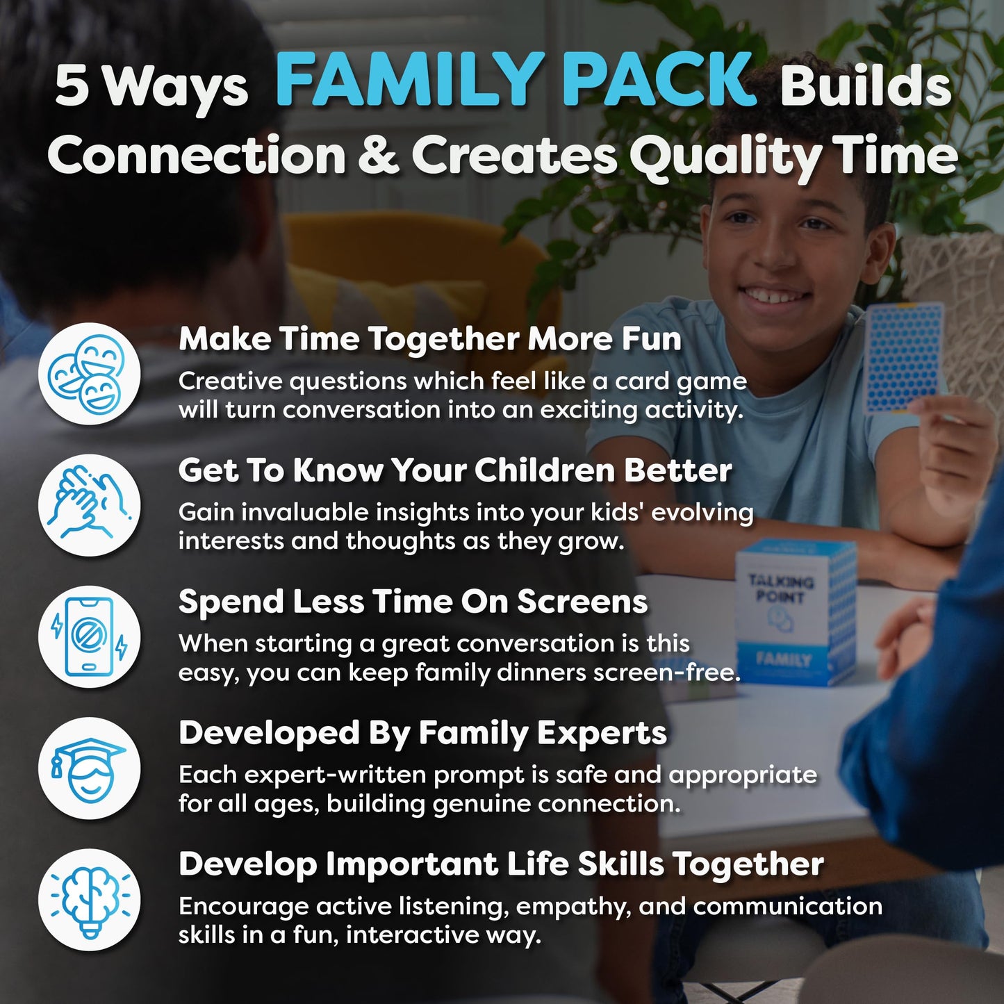 Connect with Your Family - 200 Meaningful Conversation Cards for Kids, Teens & Adults to Truly Get to Know Each Other - Share Stories & Build Deeper Bonds - Perfect for Dinner, Road Trips & Game Night