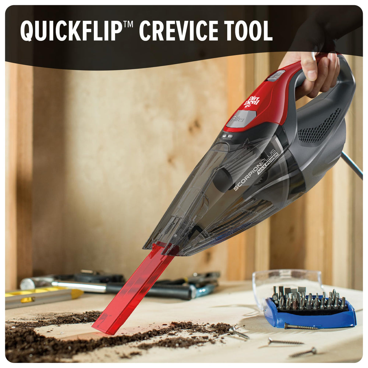 Dirt Devil Scorpion Plus Handheld Vacuum Cleaner, Red