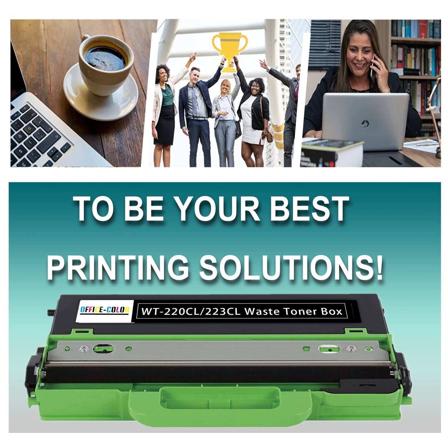 WT-220CL Waste Toner Box WT-223CL Waste Toner Box Replacement for Brother MCF-9340CDW HL-L3210CW L3230CDW MFC-9130CW HL-3140CW, HL-3170CDW, HL-3180CDW L3290CDW MFC-L3710CW (1 Pack)