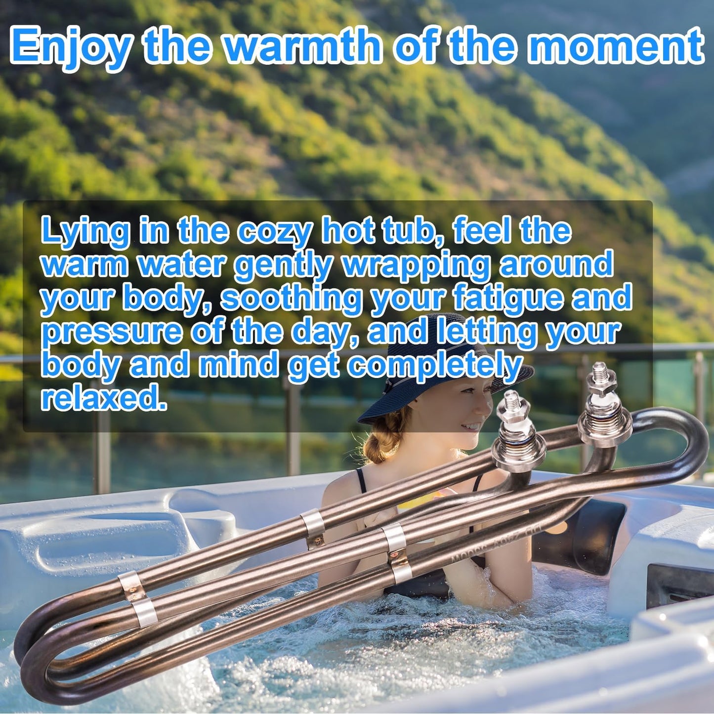 Dgqtrx 4kw 240v Hot Tub Heater Element Replacement for Balboa Spa Heating Element for Spas Electric Heater