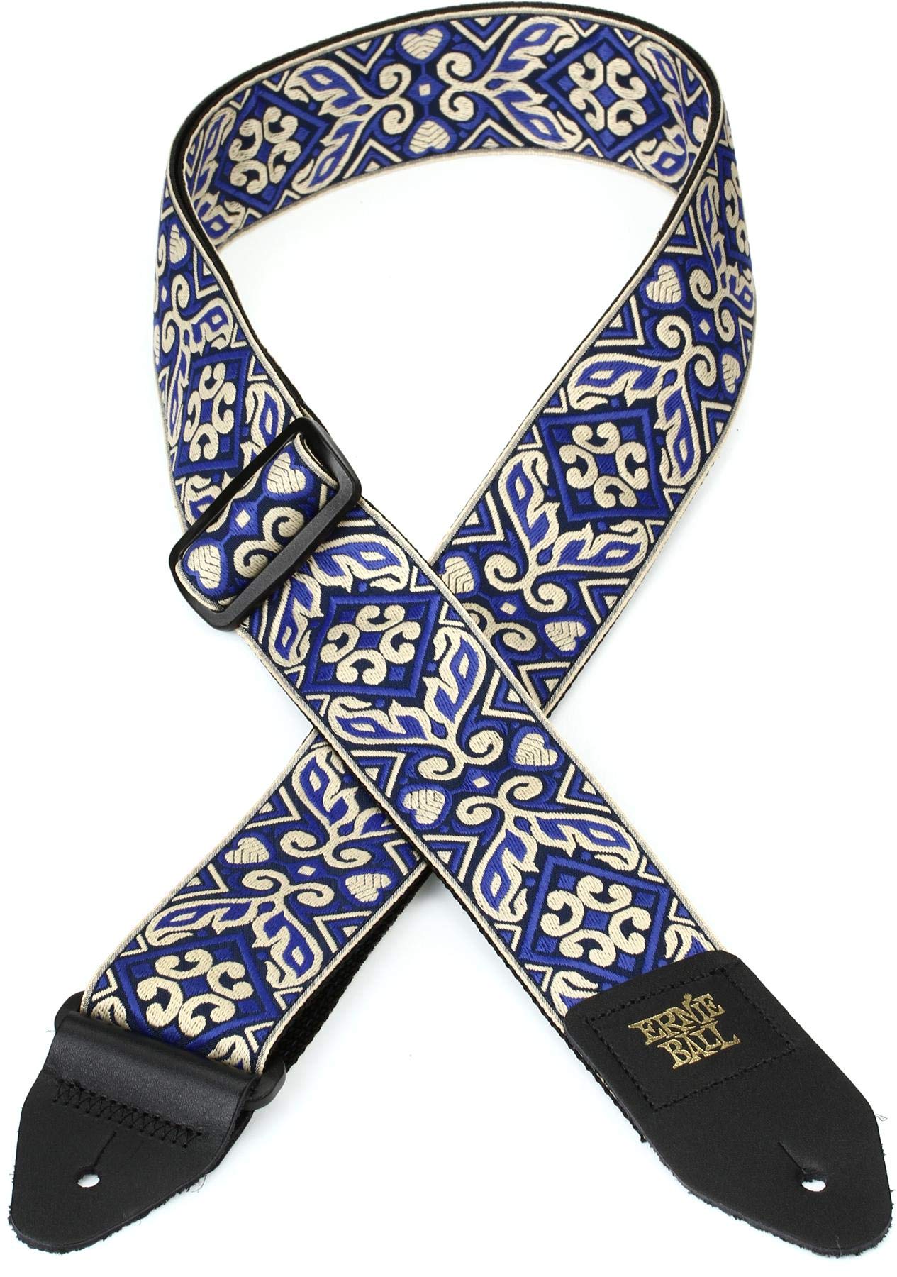 Ernie Ball Classic Jacquard Guitar Strap/Bass Strap - Tribal Blue