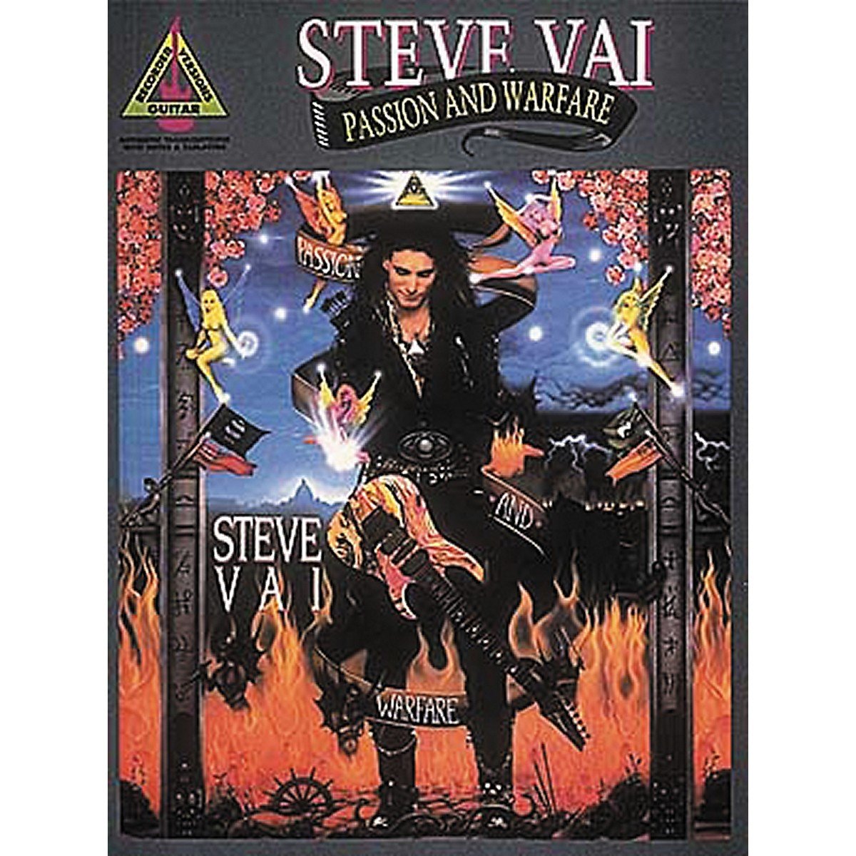 Steve Vai - Passion and Warfare | Guitar Recorded Versions Electric Guitar Songbook for Medium to Medium-Difficult Players | Note-for-Note Transcriptions in Standard Notation with Drum Parts