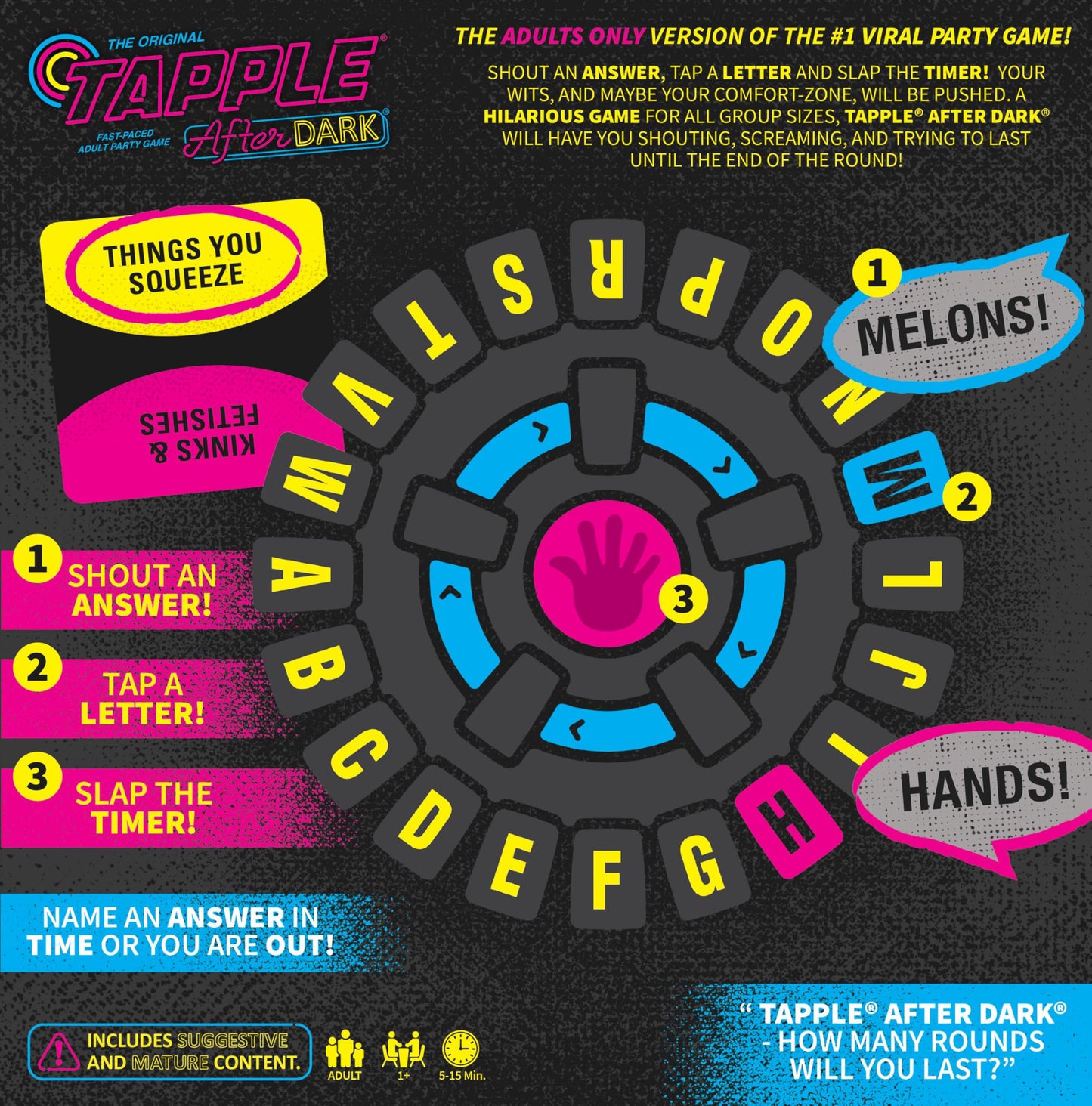 The OP | Tapple After Dark | 1+ Players | 5-30 Mins | Ages 18+ | Standalone Adult Version of Tapple!