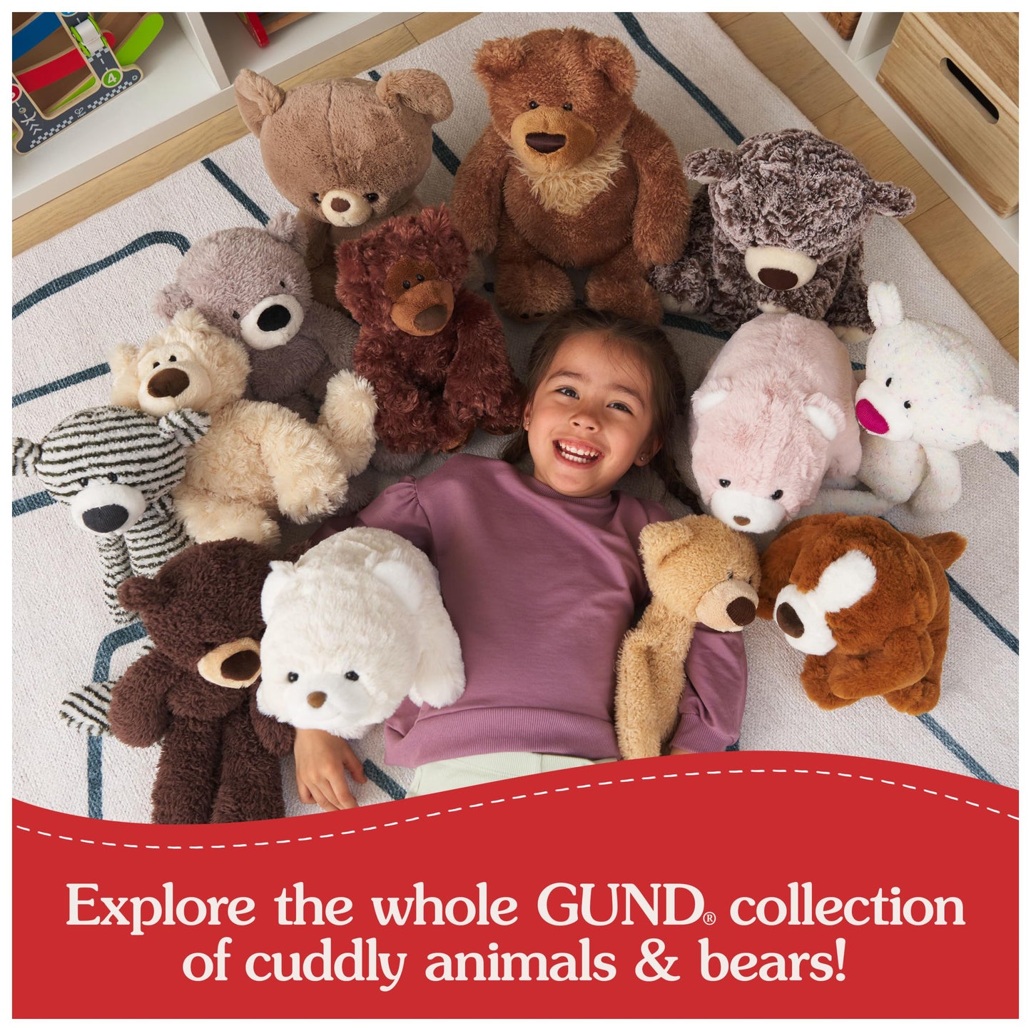 GUND Toothpick Classic Teddy Bear, Premium Stuffed Animal for Ages 1 and Up, Beige, 15