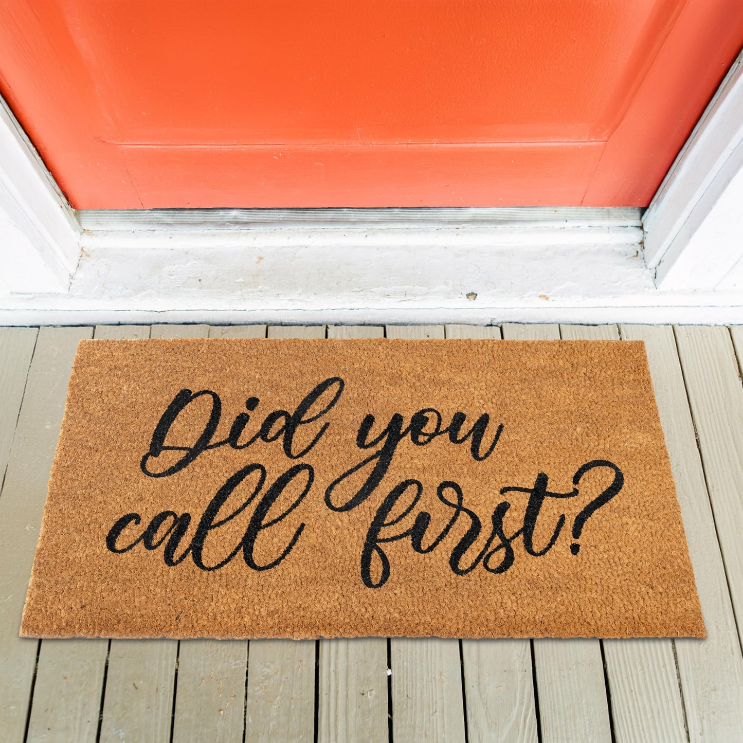 Did You Call First Doormat 30x17 Inch, Funny Doormat, Outdoor Spaces, Did You Call First Door Mat, Funny Door Mats for Outside Entry, Welcome Mats Outdoor