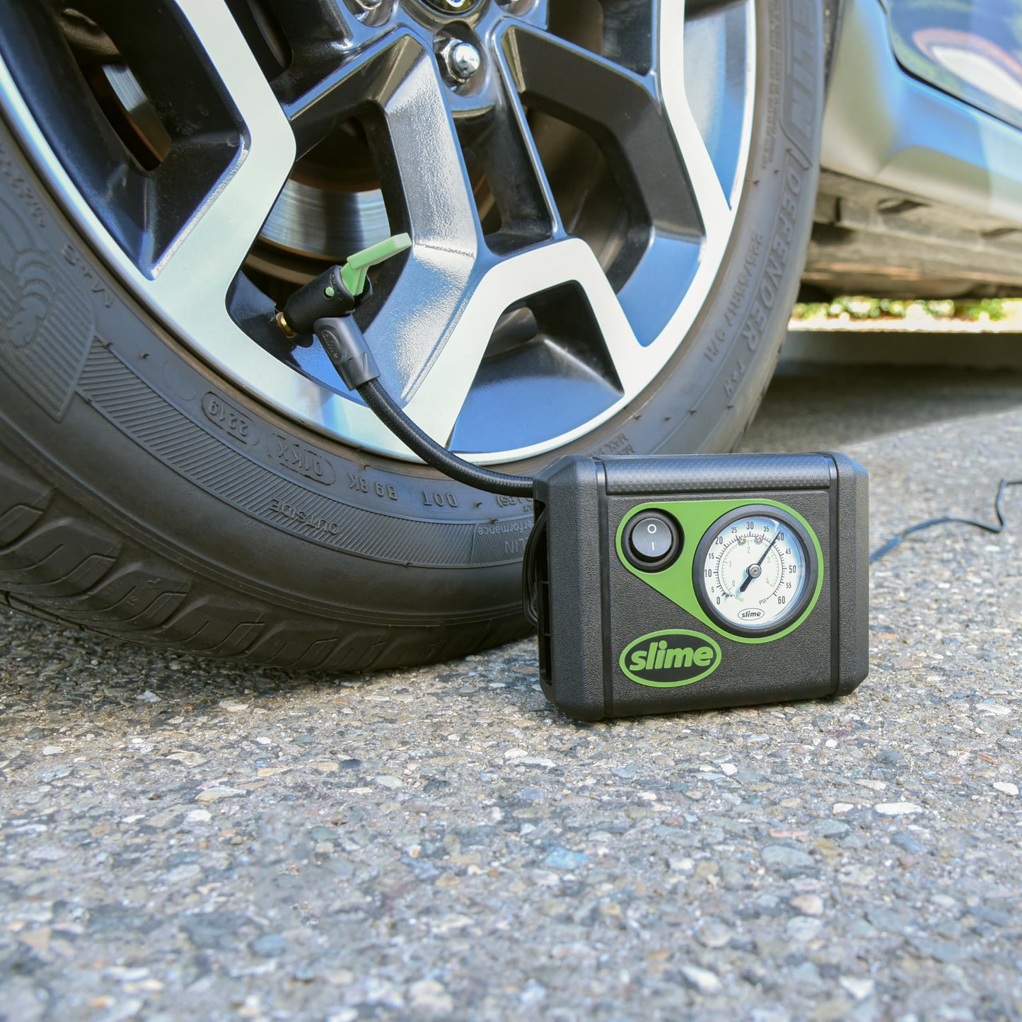 Slime 50057 12V Emergency Flat Tire Repair Kit with TPMS Sealant