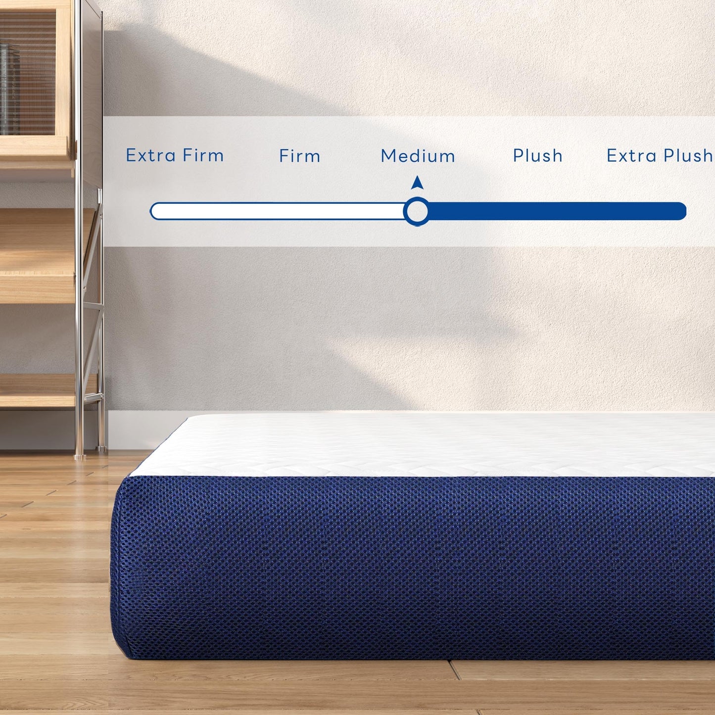 DlandHome Portable Tri-Fold Memory Foam Mattress,Floor Mattress,Foldable Mat,Folding Mat for Travel & Camping & Yoga,Cover Washable (Twin, 3 Inch)
