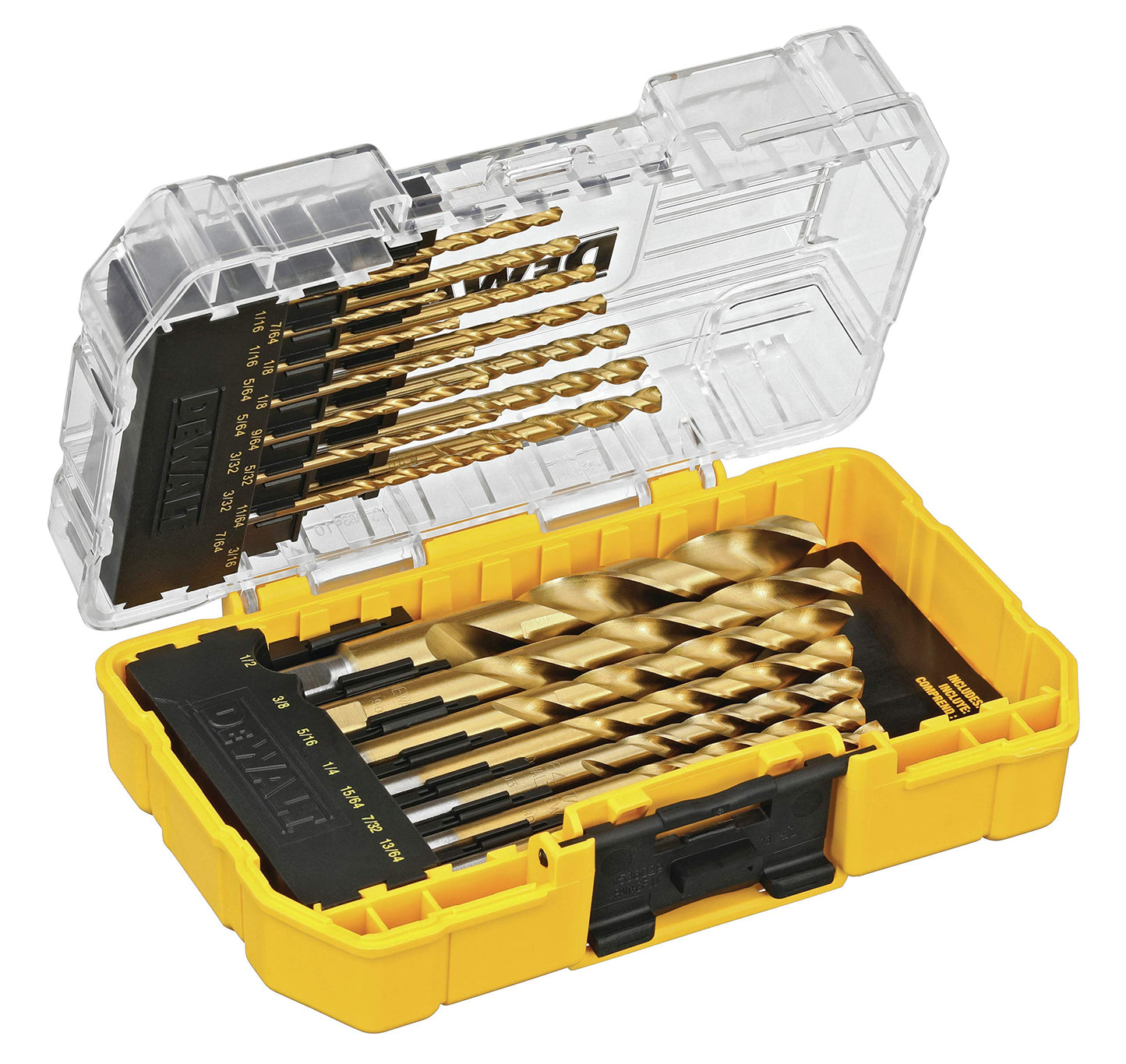 DEWALT Titanium Nitride Coated Drill Bit Set, 21-Piece (DW1342)