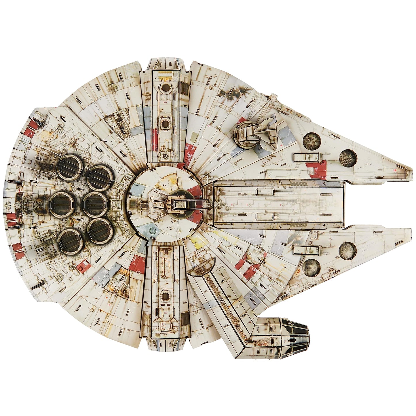 4D Build, Star Wars Millennium Falcon 3D Model Kit 223 Pcs | Star Wars Toys Desk Decor | Building Toys | Paper Model Kits for Adults & Teens 12+