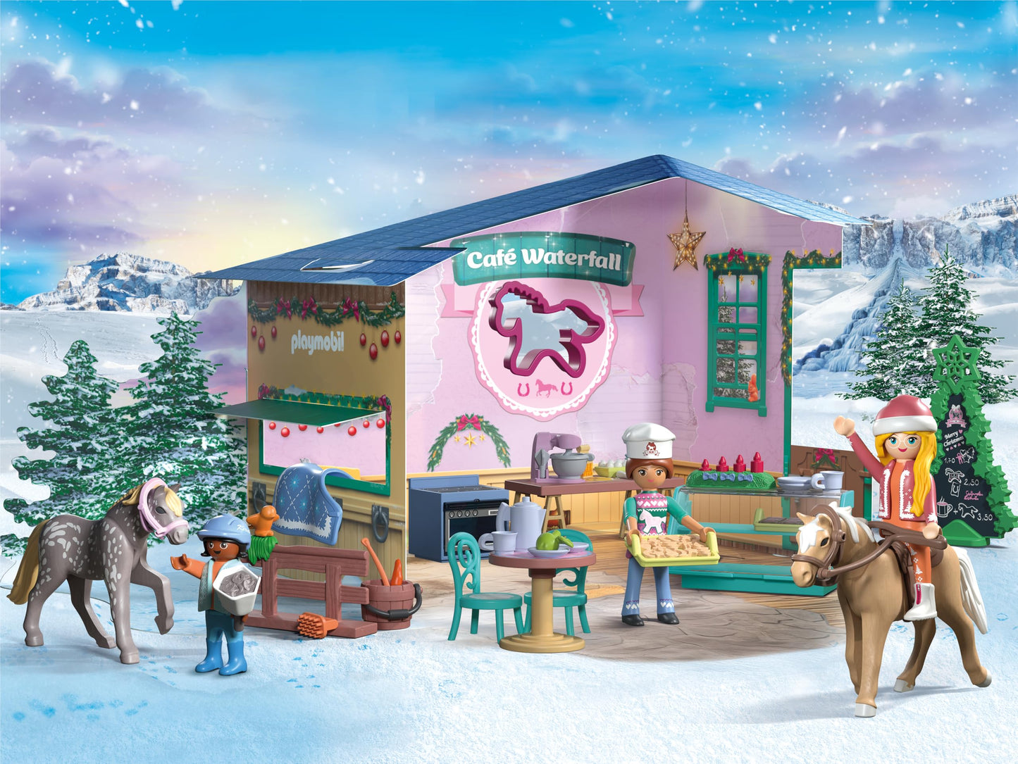 PLAYMOBIL Advent Calendar: Christmas at the Rider Café