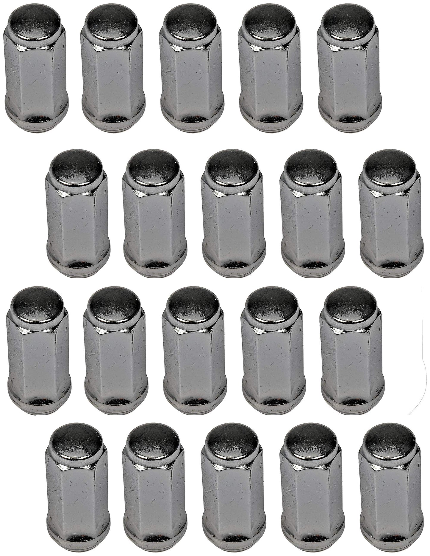 Dorman 711-1405 Wheel Nut Chrome Acorn M14-2.0 Compatible with Select Ford/Lincoln Models, 24 Pack