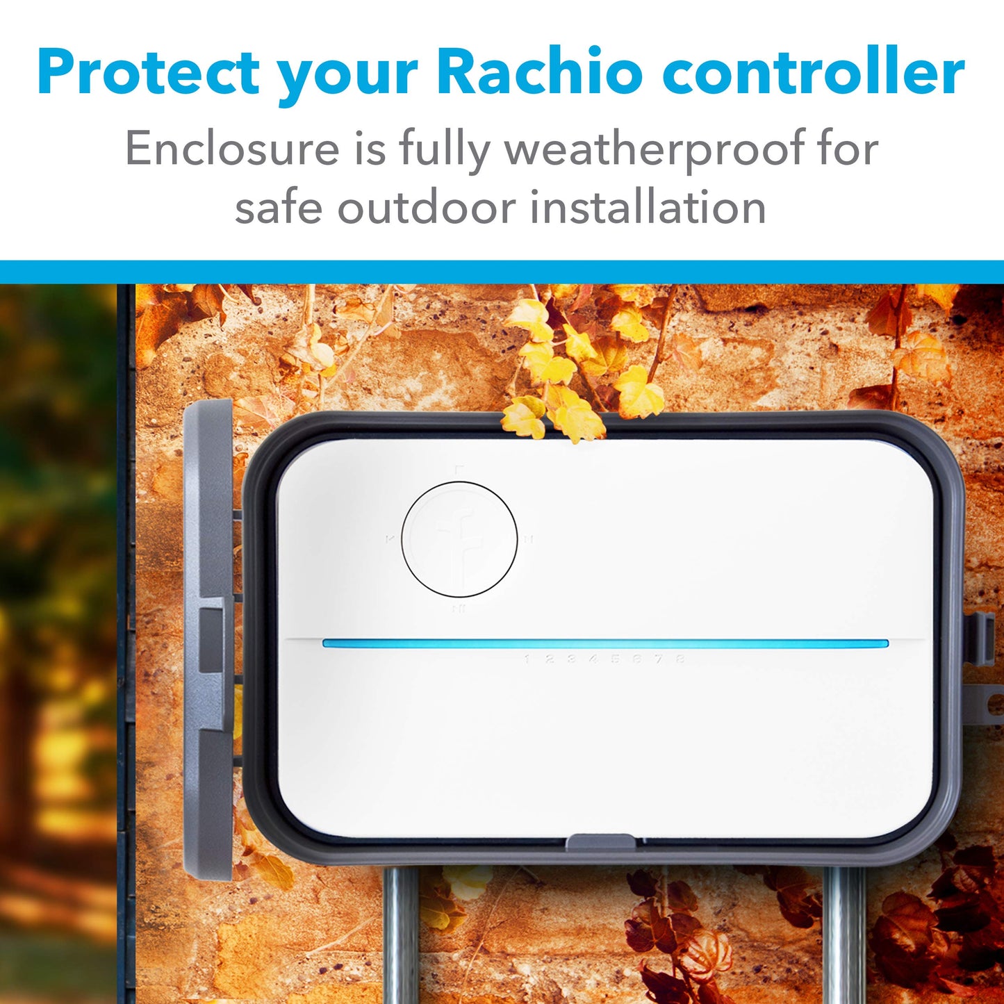 Rachio 16RACHBX-CAN Outdoor Enclosure for 2nd Generation Sprinkler Controller, Gray