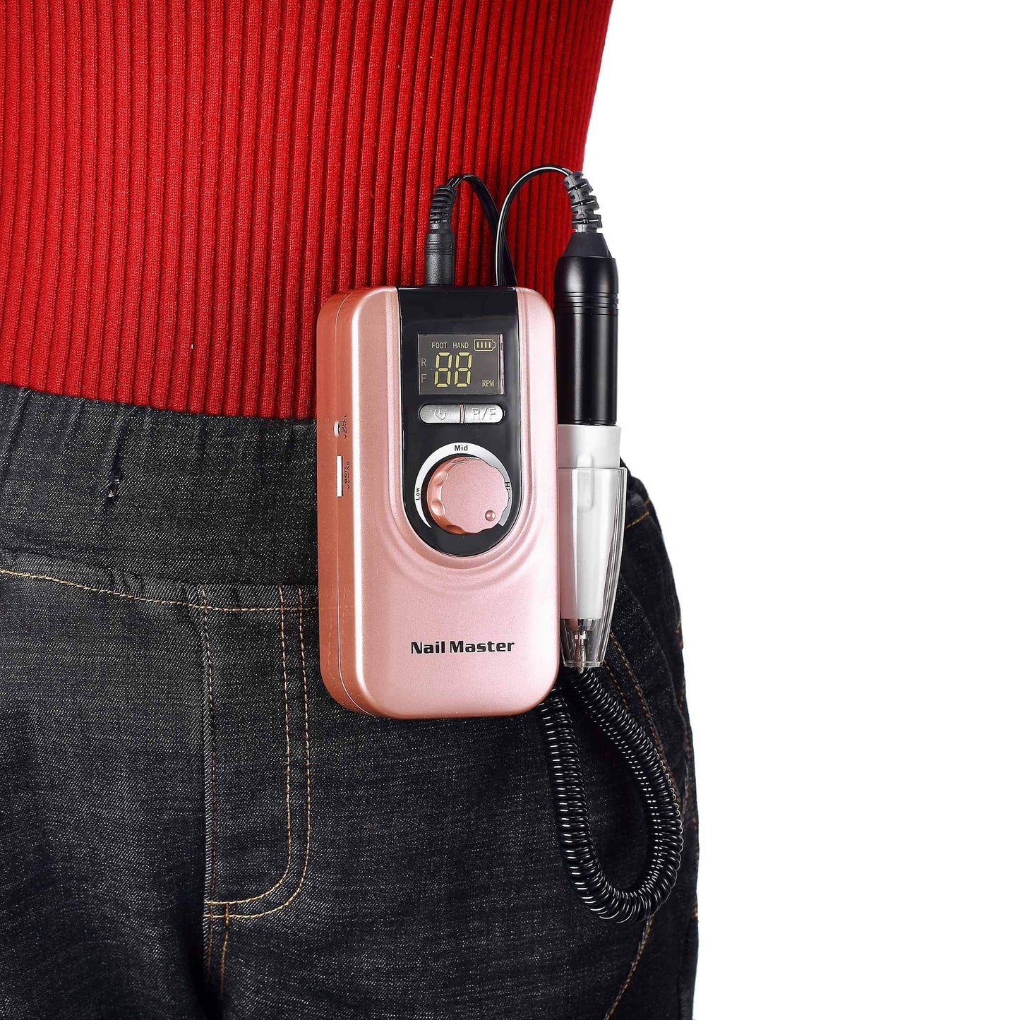 Miss Sweet Electric Nail Drill Professional Electrical Nail File for Acrylic Nails RPM35000 (Rose Gold)