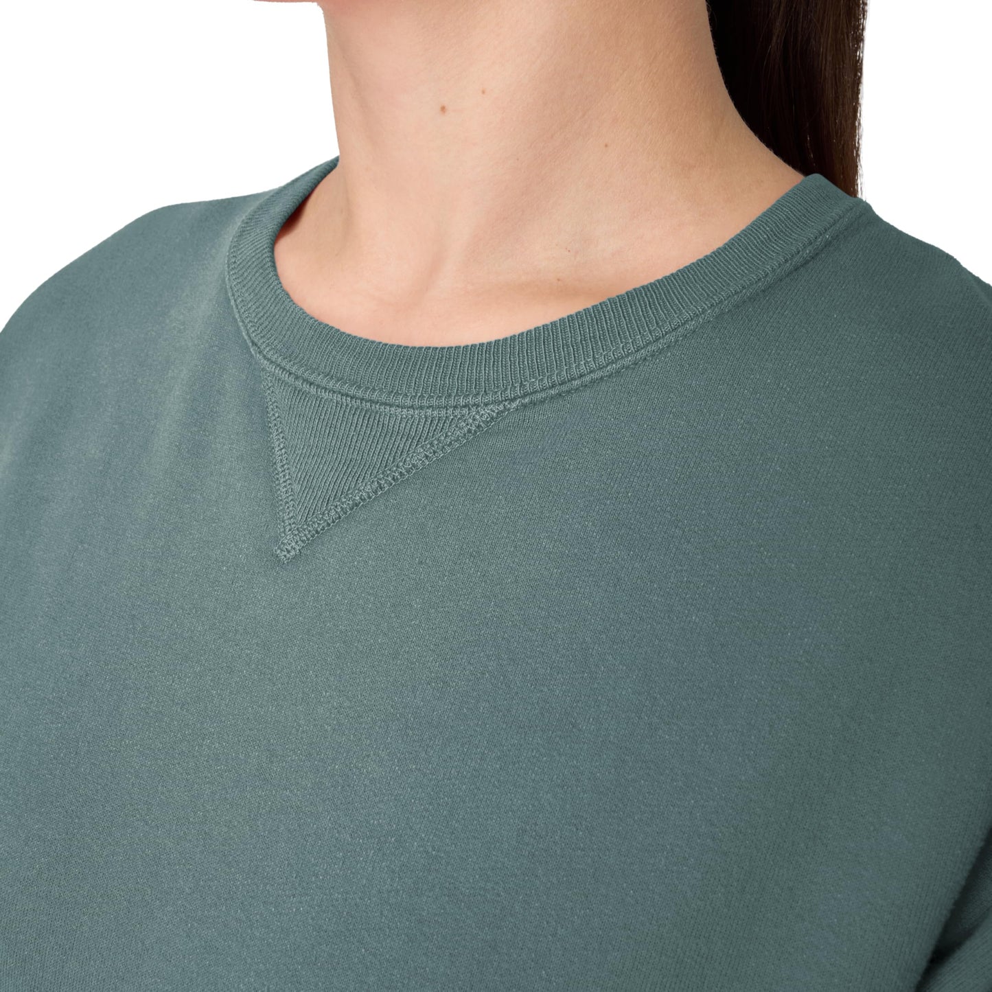 Hanes Men's Comfortwash Garment Dyed Sweatshirt, Cypress Green, Medium