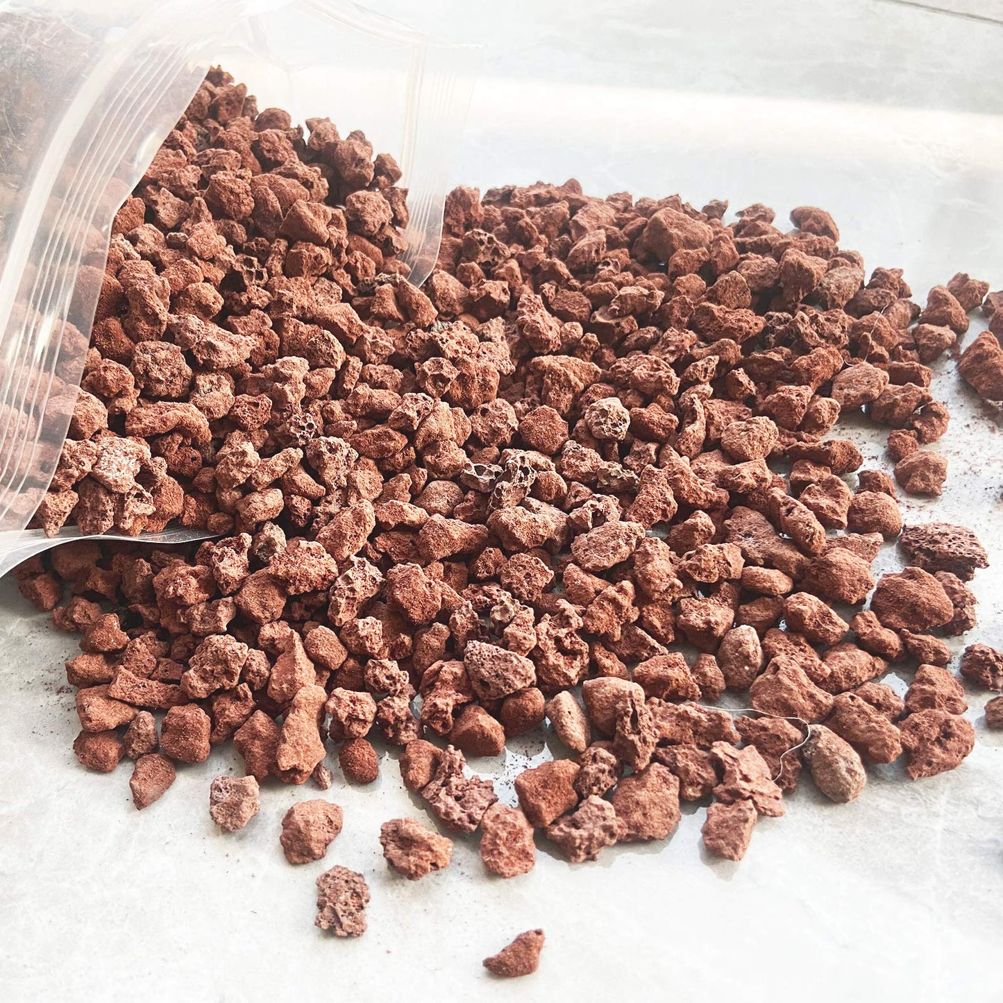 CARURBODY 12LBS Red Lava Rocks for Plants -100% Pure Volcanic Rock No Dyes or Chemicals-Best Lava Stones Top Dressing for Cacti Succulents Plants,Bonsai