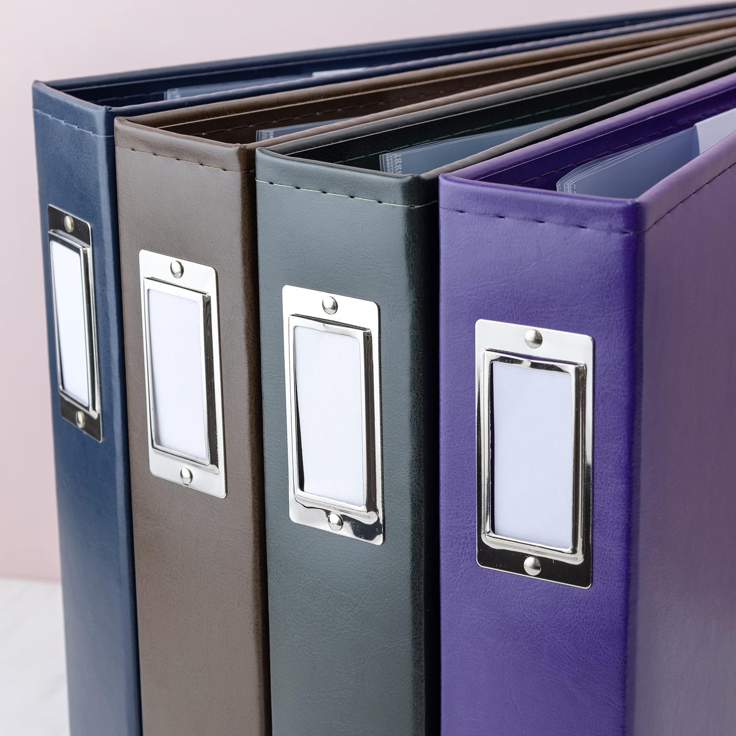 We R Memory Keepers 12x12 Photo Album Grape Soda Protect Memories & Photos, Acid-Free Faux Leather, Snag-Free Rings, Includes 5 Page Protectors, Scrapbooking