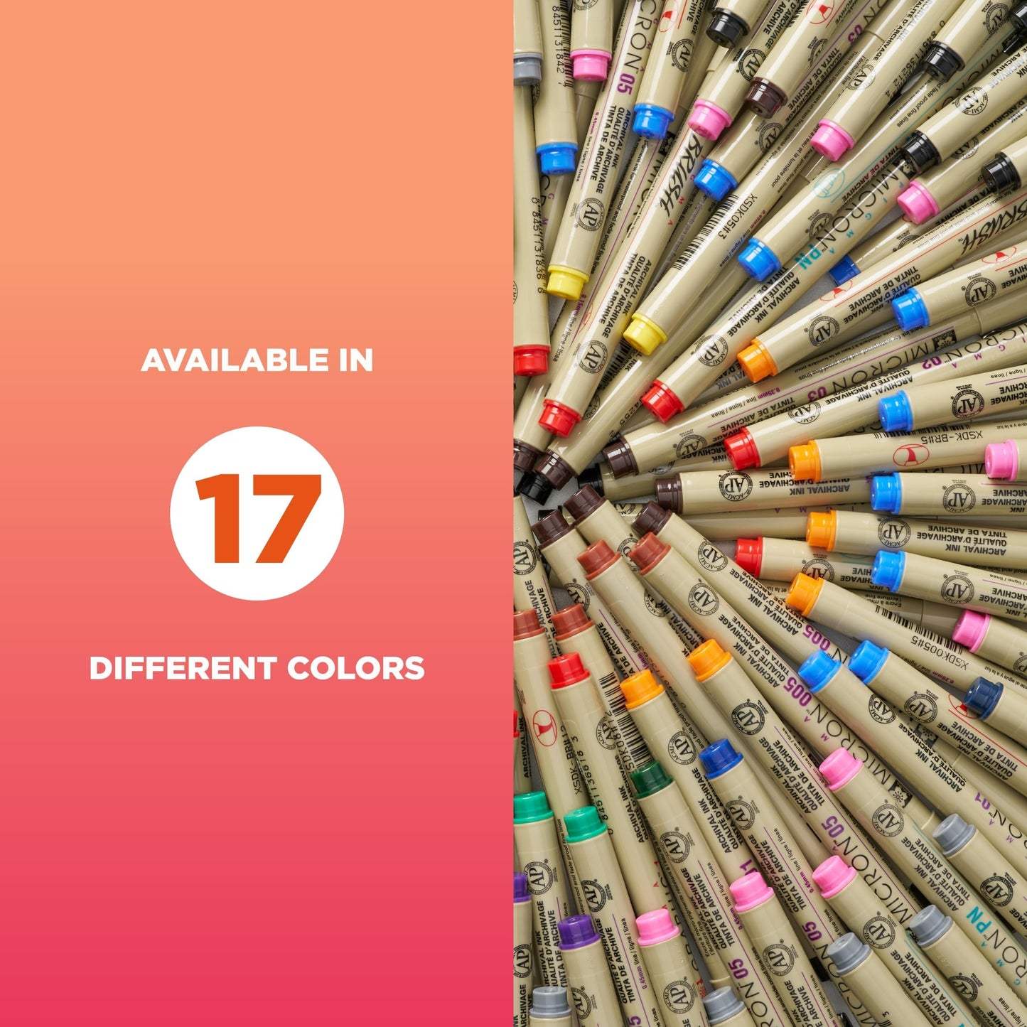 Sakura Pigma Micron Fineliner Pens - Archival Sepia Ink Pens - Pens for Writing, Drawing, or Journaling - Assorted Point Sizes - 8 Pack