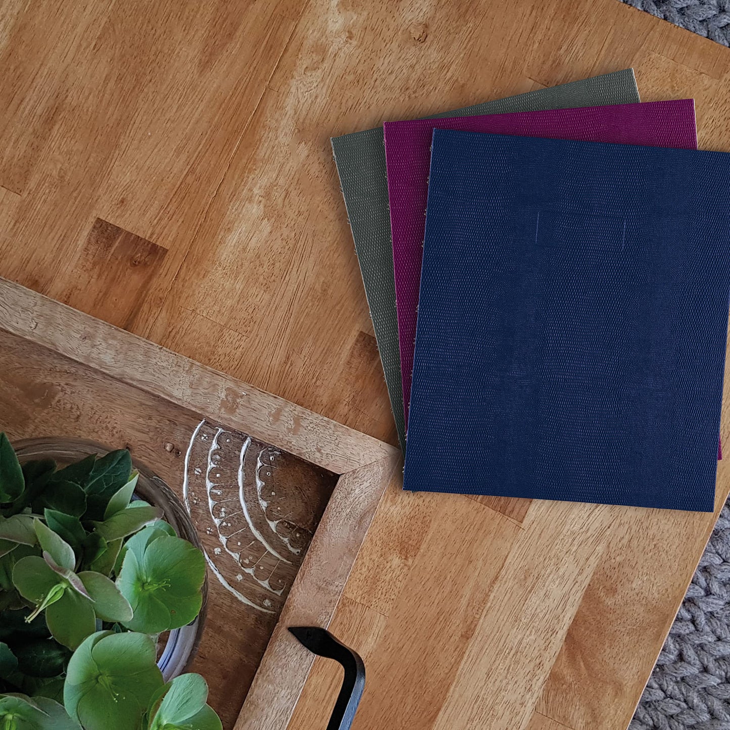 Blueline MiracleBind™ Notebook, Lizard-Like Hard Cover, 11" x 9-1/16", 150 Pages, Indigo Blue (AF11150.82)