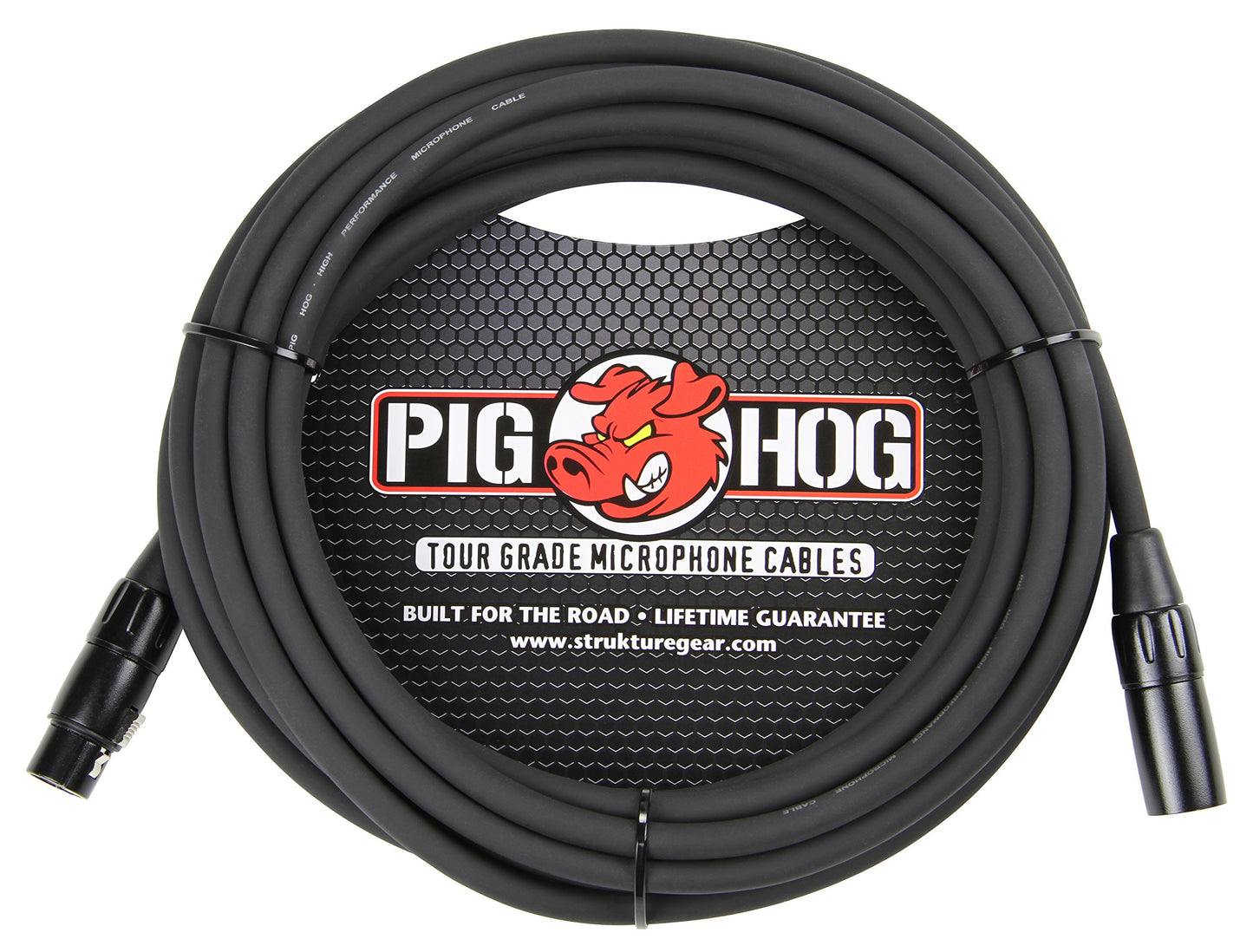 Pig Hog PHM30 8mm XLR Microphone Mic Cable 30 Feet PVC Outer Covering Heat Shrink Protected XLR Connectors