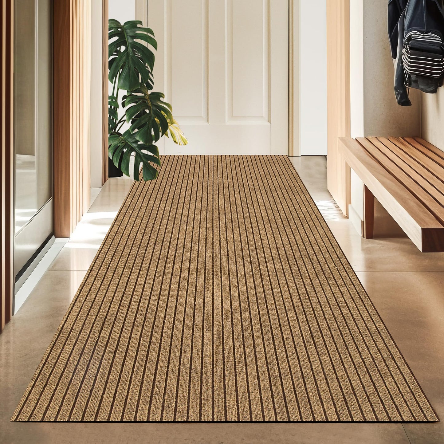 koloko 2ft x 6ft Runner Rug Non-Slip Outdoor Indoor Carpet Runner Custom Size Floor Runners Area Rugs Mat with Rubber Backing for Hallway Entryway Balcony Patio Kitchen Garage Stair Laundry