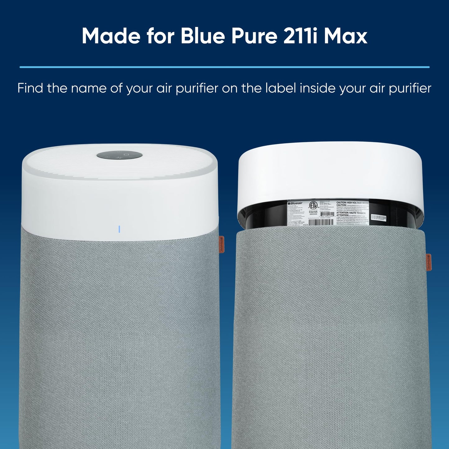 BLUEAIR Blue Pure 211i Max Series SmokeBlock Genuine Replacement Filter, Extra Carbon Captures 99.99% of Wildfire Smoke, fits Blue Pure 211I Max Air Purifier