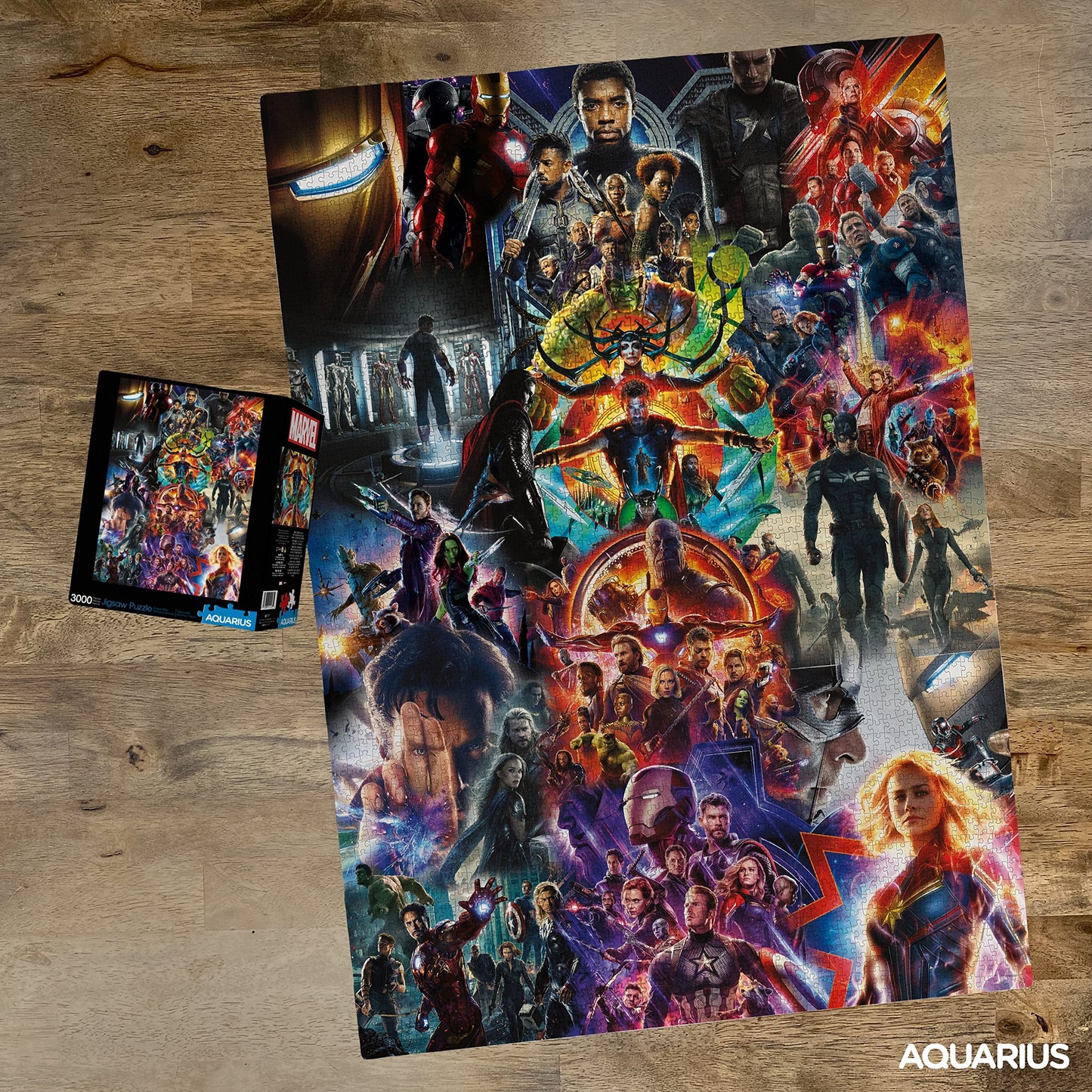 AQUARIUS Marvel Avengers Collage (3000 Piece Jigsaw Puzzle) - Glare Free - Precision Fit - Virtually No Puzzle Dust - Officially Licensed Marvel Merchandise & Collectibles - 32 x 45 Inches (68517)