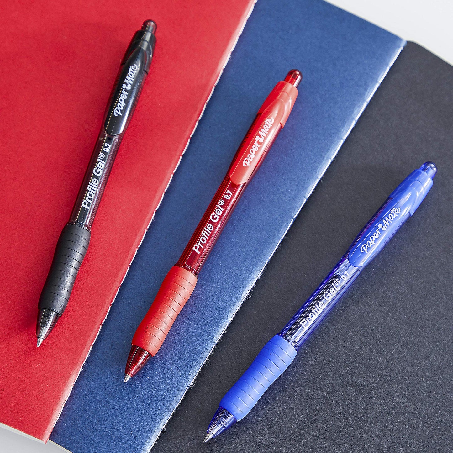 Paper Mate Gel Pen, Profile Retractable Pen, Medium Point (0.7 mm), Blue, 36 Count