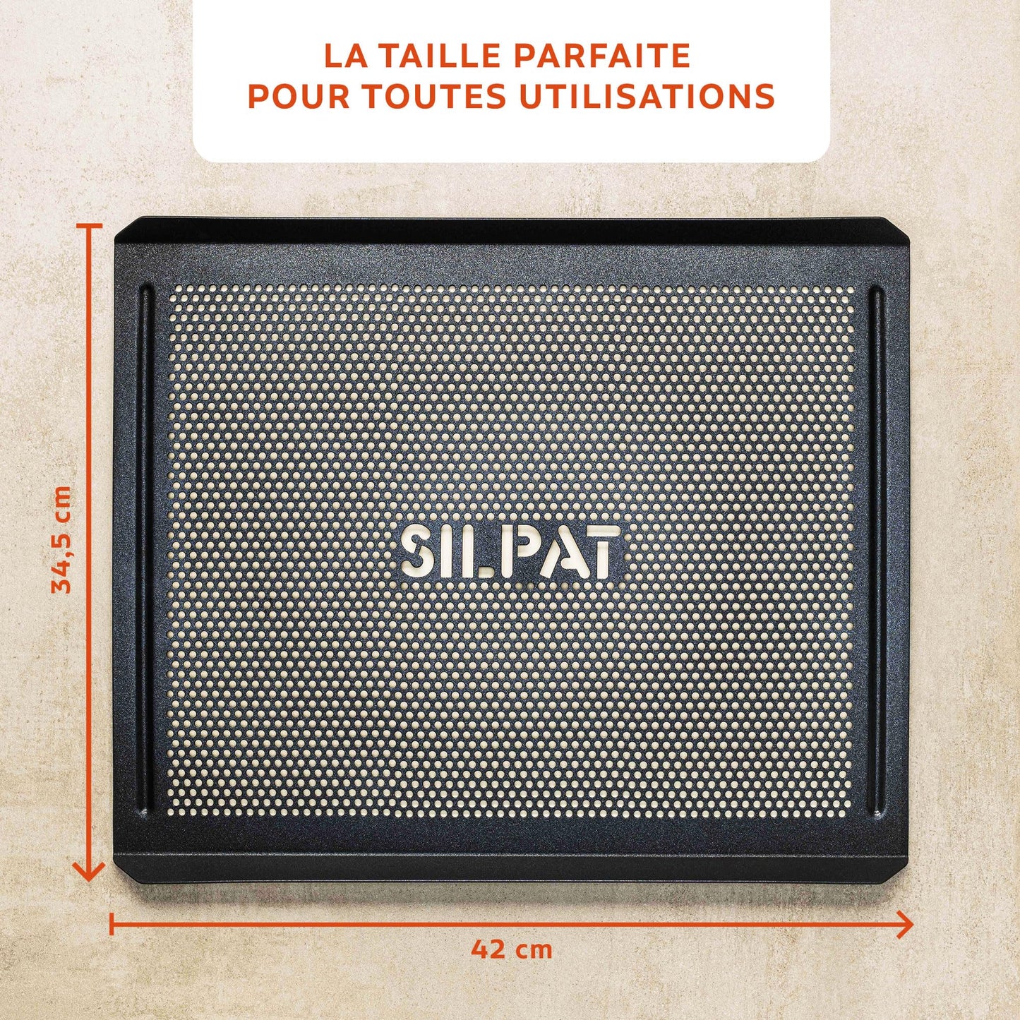 Silpat The Original Cook N' Cool Perforated Baking Tray, Aluminum, 11 5/8” X 16 1/2”