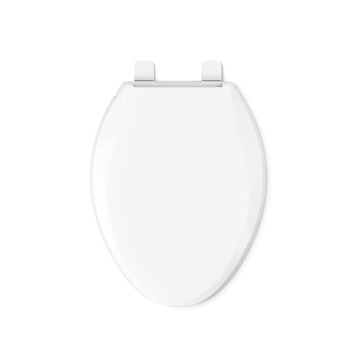 Kohler K-7315-0 Quick-Relase Elongated Toilet Seat White Grip-Tight Cachet, 1,