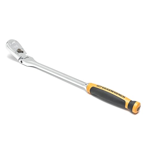 GEARWRENCH 3/8" Drive 90 Tooth Cushion Grip Flex Teardrop Ratchet, 81210T