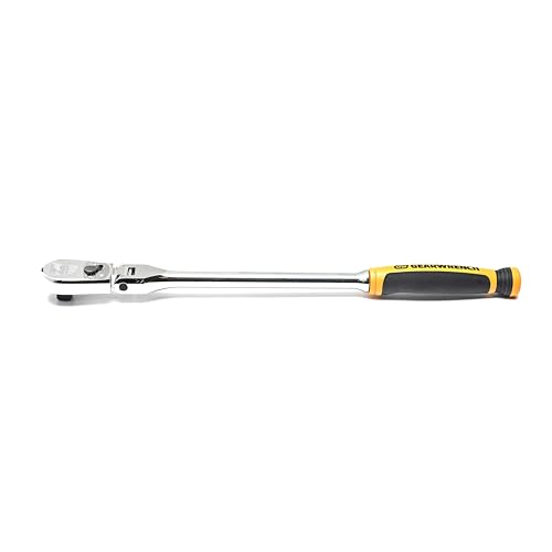 GEARWRENCH 3/8" Drive 90 Tooth Cushion Grip Flex Teardrop Ratchet, 81210T