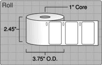 [10Rolls, 1000/Roll] Dymo 30334 Compatible 2-1/4" x 1-1/4" (57mm x 32mm) Medium Multipurpose/Barcode/FBA Labels - Compatible with DYMO Labelwriter 450, 4XL,Zebra Desktop and Rollo Printers
