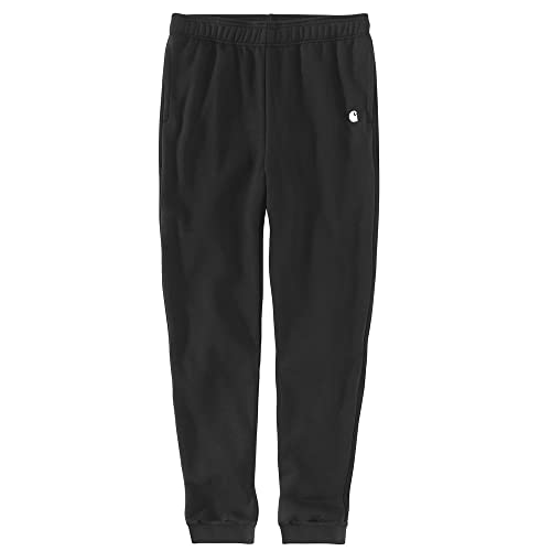Carhartt Men's Relaxed Fit Midweight Tapered Sweatpant, Black, Large