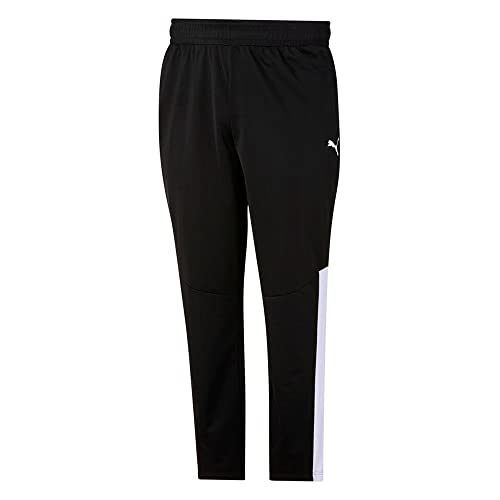 PUMA Men's Contrast Pants, Puma Black-puma Whit, Medium