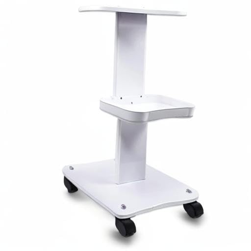 Beauty Salon Trolley Cart,Pedestal Rolling Cart,HOINCO Beauty Salon Wheeled Cart (White)