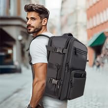 Aklsvion Travel Laptop Backpack Durable Laptops Backpack for Women & Men 30L Business Anti Theft Fits 15.6 Inch Computer Durable Water-Resistant Pack Multiple Organizational Compartments