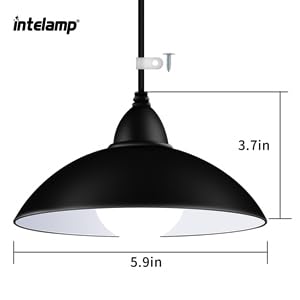 intelamp Solar Pendant Lights, Solar Shed Lights by Remote Control Solar Powered Indoor & Outdoor Lights Hanging Lights，Solar Powered Gazebo Lights Outdoor，for Storage Room Home Yard Porch Balcony