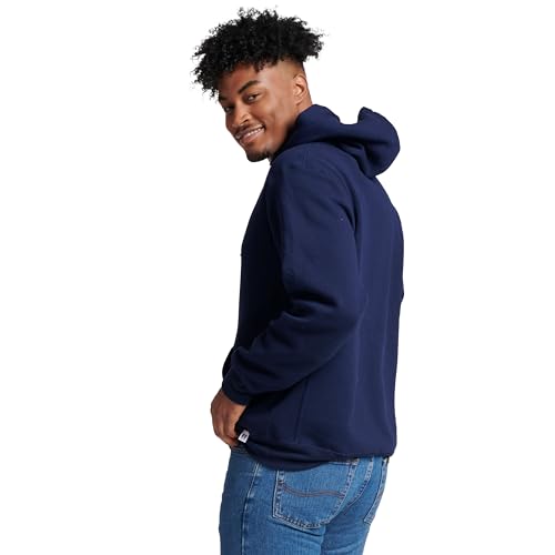 Russell Athletic Men's Dri-Power Hooded Pullover Fleece Sweatshirt, Navy, 3X-Large