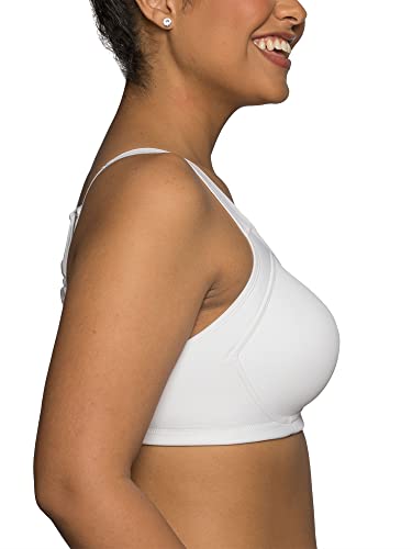 Vanity Fair Women's Sport Full Figure Wirefree Bra 71500, Star White, 36D