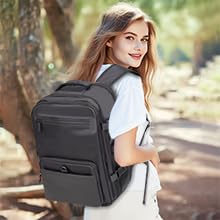 Aklsvion Travel Laptop Backpack Durable Laptops Backpack for Women & Men 30L Business Anti Theft Fits 15.6 Inch Computer Durable Water-Resistant Pack Multiple Organizational Compartments