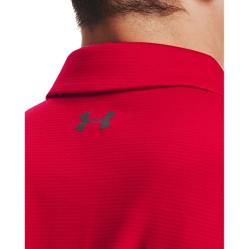 UNDER ARMOUR mens Tech Golf Polo ,Midnight Navy (410)/Graphite, Large Tall
