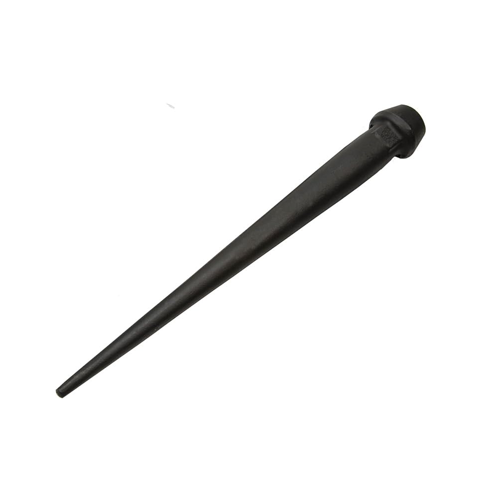 Klein Tools 3256TT Broad-Head Bull Pin, Forged, Heat-Treaded Steel with Black Finish and Tether Hole, 1-1/16-Inch