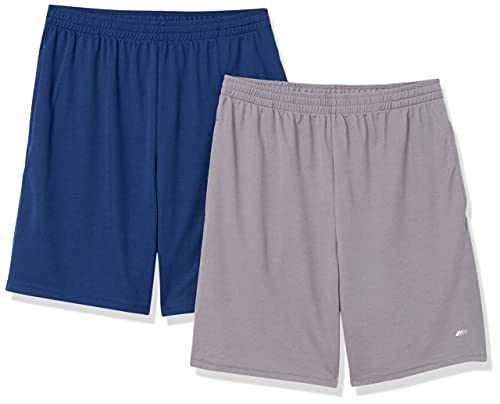 Amazon Essentials Men's 5XL Aem13215bt, Grey/Navy, 5XL