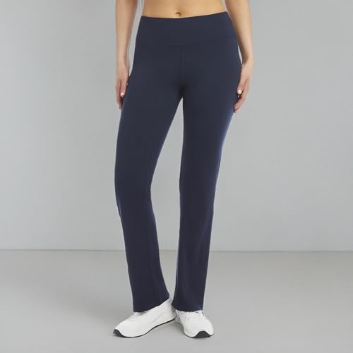 Jockey Women's Interlock Yoga Pant, Neo Navy, Large