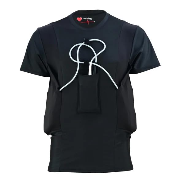LVAD Gear Heartmate LVAD Shirt Black, Medium