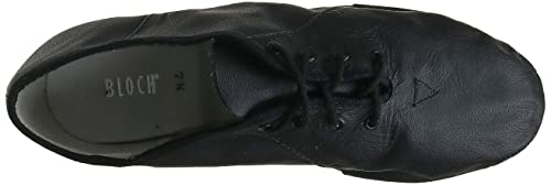 Bloch Dance Women's Jazzsoft Split Sole Leather Jazz Shoe, Black, 7.5