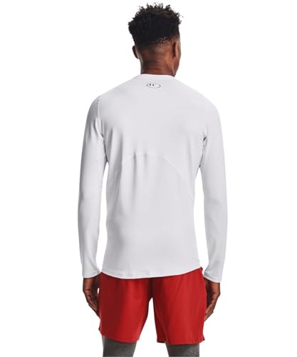 UA CG Armour Fitted Crew White/Black