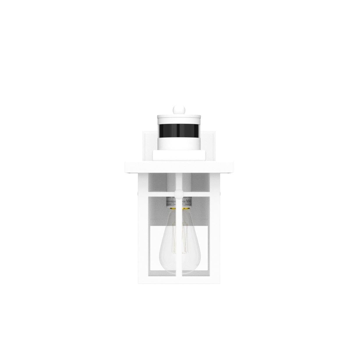 Myhaptim Porch Lights with GFCI Outlet,Dusk to Dawn Motion Sensor Outdoor Lights,3 Lighting Modes White Front Door Light，Waterproof Exterior Light Fixture,Outside Lamp for House Patio Garage