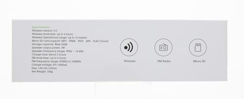 Avantree SP850 Rechargeable Portable FM Radio with Bluetooth Speaker and SD Card MP3 Player 3-in-1, Auto Scan Save, LED Display, Small Handheld Pocket Battery Operated Wireless Radio (No AM)